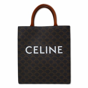 セリーヌ CELINE 191542BZK.04LU スモール バーティカル トリオンフ キャンバス CELINE カバ 2way ショルダー トートバッグ TAN(タン)