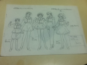 設定資料集 アイドル防衛隊ハミングバード キャラクター設定 アニメ制作資料