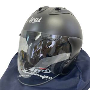 【未使用品】 Arai アライ VZ-RAM ジェツトヘルメット 黒系 ブラック系 Ｌ（59-60㎝）サイズ 7305-100