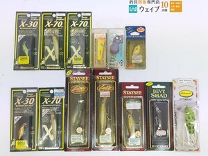 メガバス X-30・X-70、ラッキークラフト ステイシー 90SP、ズイール チマチマライト ゲイリーウィッチ 他 計13点 未使用品