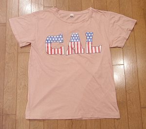 ■Cher Shore美品CAL USA Tシャツ PINK-Mシェルショア サーフ