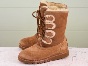 MK466◆キッズ UGG オーストラリア ムートンブーツ 茶 ブラウン 21.5～22cmくらい