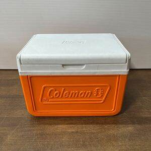 Coleman コールマン クーラーボックス 専用保冷剤付 貴重 オレンジ Model 5205/27×20×18cm/780g/4.7 アウトドア キャンプ (5-4