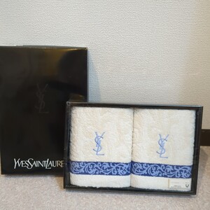 イヴ・サンローラン フェイスタオル2枚セット Yves Saint Laurent タオル 