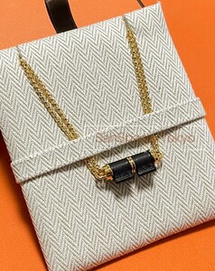 新品 2023年 新作 エルメス シャルニエール ペンダント PM ブラック アクセサリー レディース Hermes Charniere Pendant PM Black New