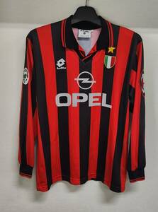 96-97ACミラン AC milan(H)#18 バッジョ BAGGIO 長袖 リーグ用 lotto正規 M