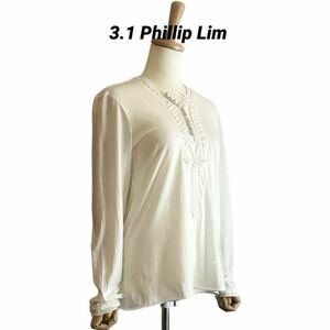 3.1 Phillip Lim ヘンリーネック ロングスリーブカットソー