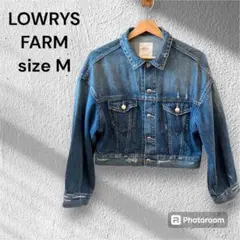 LOWRYS FARM  デニムジャケット　ダメージ加工　サイズM