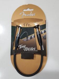 #最終売切特価スタート♪Fender Tone-Master フェンダー パッチ シールド ケーブル 1ft約30cm S-S ブラック 2 純度99.99%OFC銅導電体高音質