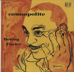 USオリジナルLP！黄・深溝ラベル MONO Benny Carter / Cosmopolite 56年【Norgran MG N-1070】Barney Kessel Oscar Peterson Ray Brown