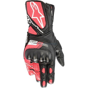 在庫あり alpinestars アルパインスターズ レディース STELLA SP-8 v3 LEATHER GLOVE カラー:BLACK WHITE DIVA PINK(1832) サイズ:XL