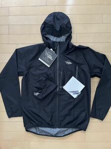 POLEWARDS UltraLight Rain Hoodie 黒 L 防水 ランニング PW2HJN15 新品 正規品 送料無料 ポールワーズ レインウェア 収納袋 18700円