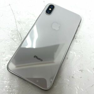 【整備品/1円スタート】iPhoneX 256GB SoftBank ソフトバンク シルバー 判定◯ SIMロック解除済 アイフォン スマートフォン モバイル CA0