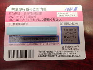 ANA株主割引券　1枚　2025年5月31日まで　コード通知のみ 送料無料