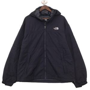 THE NORTH FACE ノースフェイス 中綿 ナイロン ジャケット アウトドア ブラック (メンズ L) 中古 古着 A0958