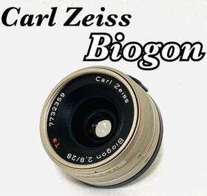 【現状品】CONTAX コンタックス カメラレンズ Carl Zeiss カール・ツァイス Biogon F2.8/28 T* CONTAX METAL HOOD MADE IN JAPAN 日本製