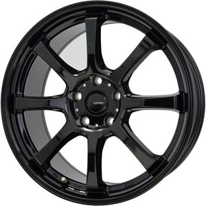 Gスピード G-08 ホイール1本 18x8.0 +42 114.3 5H (メタリックブラック)