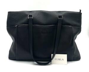 美品　FURLA フルラ 大容量　レザートートバッグ