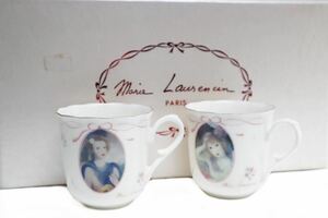 未使用にちかい　マリー・ローランサン 　Marie Laurencin 　日本で最も人気の高い　ギャルリーペア碗皿揃　ペアコップ　ティーカップ