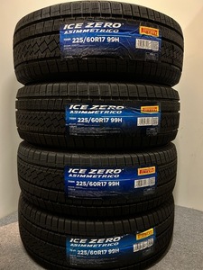 ＜送料別＞2023年新品スタッドレス 225/60R17 99H (WPI027)４本セット　225/60/17 ピレリ アイスゼロアシンメトリコ 225-60-17