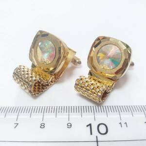 ◇CW72 カフリンクス カフス ボタン ゴールド ラップアラウンド Wrap Cufflinks ベルト メッシュ チェーン アクセサリー 送料無料 