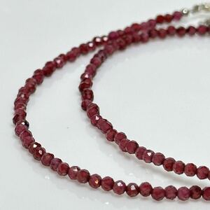 35ct ガーネットネックレス37+5cm 天然石ネックレス necklace jewelry