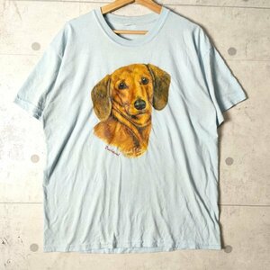 ◆1円スタート◆　犬　ダックスフント　ダックス　Robert J.May　ロバート・J・メイ　ヴィンテージTシャツ　