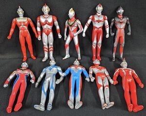 W825 【ウルトラマンソフビフィギュア10点まとめて】/80