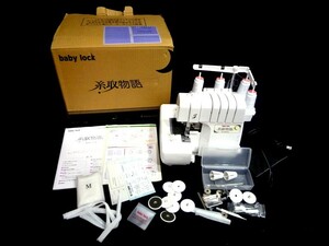 1000円スタート ミシン JUKI babylock 糸取物語 BL65EXS ジューキ ハンドクラフト 手工芸 通電確認済み ロックミシン 箱付 5 ミシンJ1017