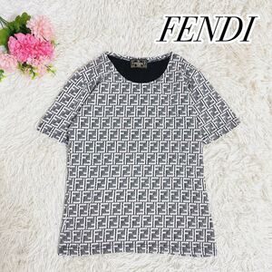 FENDI jeans フェンディジーンズ　ズッカ柄半袖カットソー