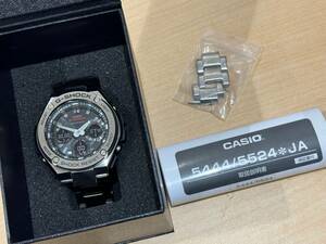 ■USED・動作品■CASIO・カシオ G-SHOCK・ジーショック G-STEEL・ジースティール 【GST-W110D】 デジアナ タフ ソーラー 電波 (601-287)