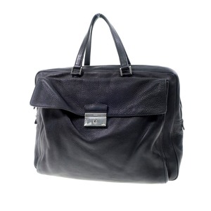 【中古】プラダ PRADA フルレザー ブリーフケース 【W38xH29.5xD7.5】