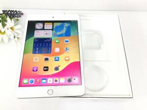 〇SoftBank iPad mini 第5世代 Wi-Fi+Cellularモデル 64GB A2124(MUX62J/A) シルバー 〇判定 動作品 難あり