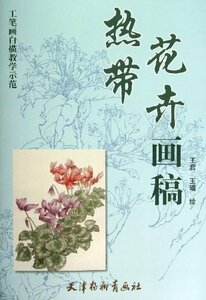 9787554700495　熱帯花卉画稿　工筆画白描教学示範　下絵創作　大人の塗り絵　中国絵画