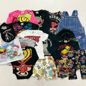 ●HYSTERIC MINI ヒステリックミニ GLAMOUR ヒステリックグラマー 15点 トレーナー Tシャツ パンツ 等 size70-95 XS S 子供服 1.41kg●