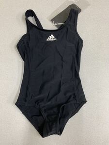 ■adidas■水着■新品■110cm■黒■ブラック■アンダー部分パット付■学校■水泳■スクール水着■スイミング■4-2