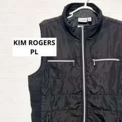 KIM ROGERS ダウンベスト 古着 アウター ブラック かっこいい