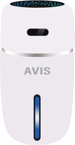 送料無料★AVIS 卓上加湿器 超音波式 超静音 車載加湿器 小型 除菌 １０時間連続加湿 七色ＬＥＤライト 空焚き防止 花粉症対策 ホワイト