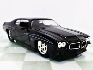 ■JADA TOYS 1/24 1971 PONTIAC GTO BLACK■ポンティアック 70