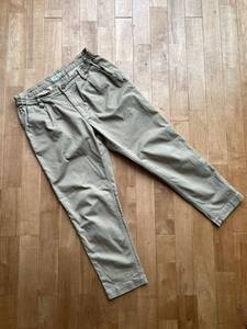 ORDINARY FITS オーディナリーフィッツ TUCK TOROUSER STRECH CHINO サイズ0 タックトラウザー ストレッチ チノパン