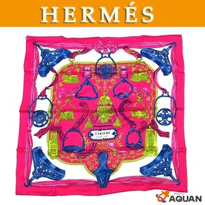 セール 新品未使用 HERMES エルメス スカーフ カレ70 CARRE VINTAGE ETRIERS シルク aq8177