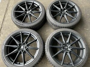 S-68　トヨタ86 新車外し！215/40R18　ミシュラン　18×7.5J+48　5穴　PCD100　24年製4本　スバルBRZ　検品済 直接手渡し.タイヤ交換可能