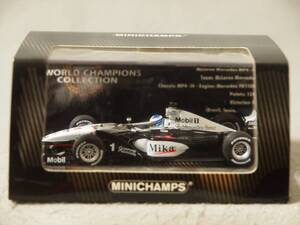 ミカ・ハッキネン World Champion 1999；マクラーレン メルセデス MP4-14 1999年 #1 Minichamps 1/43 436 990001