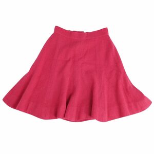 美品 シャネル CHANEL スカート フレアスカート ショート丈 ツイード ウール ボトムス レディース 36(S相当) ピンク cg12oe-rm04f08057