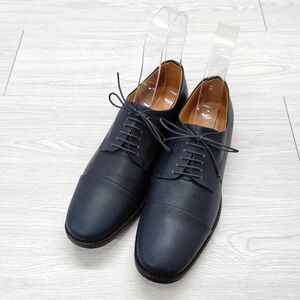 4-1118G◎45R/45rpm 未使用品 HORSE LEATHER CLASSIC SHOES 24cm シューズ・靴 ネイビー フォーティーファイブアールピーエム 250043