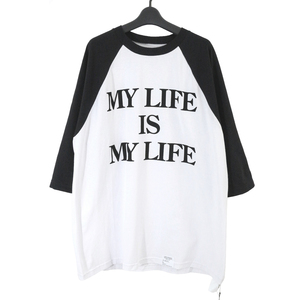 新品 FPAR 21AW MY LIFE BB TEE ベースボールTシャツ L 212NTFP-BBM02 フォーティーパーセントアゲインストライツ