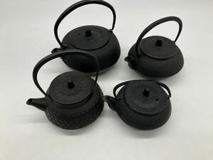 C1-076 鉄器 鉄瓶 置物 まとめ 南部鉄器 急須 茶器 鉄やかん 茶道具 時代物 レトロ アンティーク