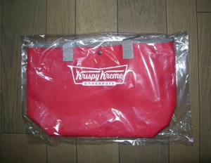 福袋　クリスピークリームドーナツ　オリジナルバッグ　 赤　ノベルティ　非売品