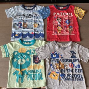 PAZOOLの半袖Tシャツ110cm4枚まとめ売り　超美品