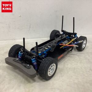 1円〜 ジャンク 1/10 電動RC シャーシ タミヤ TBLM02S ブラシレスモーター、イーグルレーシング スプリング付きダンパー 他